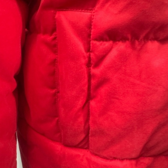 George Red Women's Winter Short Puffer Jacket Coat Long Sleeve Size XS - Picture 5 of 10